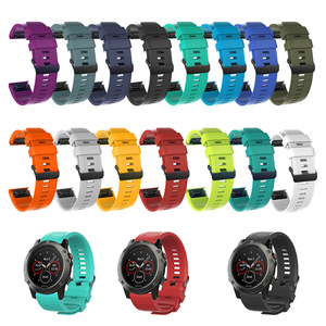 Correa de Reloj de Silicona de Liberación Rápida para Relojes Inteligentes Garmin Fenix 5S X Fenixi 3 3HR <span class=keywords><strong>935</strong></span> 945 6Pro, Fácil de Ajustar y Cómoda - Product Image 1