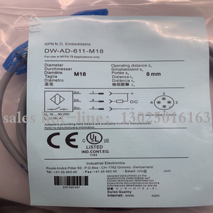 Công tắc cảm ứng gần cảm ứng ban đầu DW-AS-601/DW-AD-611-<span class=keywords><strong>M18</strong></span>/-612/613/614-M12-120/M12 cảm biến cảm ứng - Product Image 2