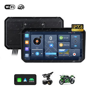 Systèmes <span class=keywords><strong>GPS</strong></span> universels pour <span class=keywords><strong>moto</strong></span> Android 14 Système de navigation de tableau de bord 4G sans fil CarPlay Android Auto Étanche 1 an <span class=keywords><strong>Moto</strong></span> - Product Image 1