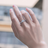 Bague de Fiançailles et de Mariage en Argent Sterling 925 Massif Plaqué Or 14K avec Moissanite VVS et Diamant de Laboratoire pour Femme – Vente en Gros, Idéal Cadeau