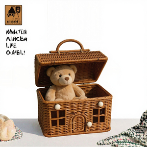 Cesta de Almacenamiento de Dulces para Niños, Moderna, Ecológica, Multifuncional, de Plástico PP Tejido, con Forma de Casa, para Decoración del Hogar y Regalos - Product Image 3