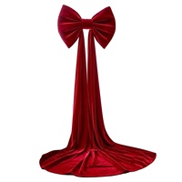Nouvelle Décoration de Vitrine de Centre Commercial pour le Nouvel An et Noël, Nœud en Acier Inoxydable Extra-Large pour Cadeau de Mariage et Décoration de Suite Nuptiale, Utilisation Intérieure