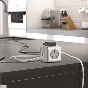 Spina di alimentazione elettrica multifunzione <span class=keywords><strong>presa</strong></span> cubo di estensione con protezione contro le sovratensioni Power Cube - Product Image 1