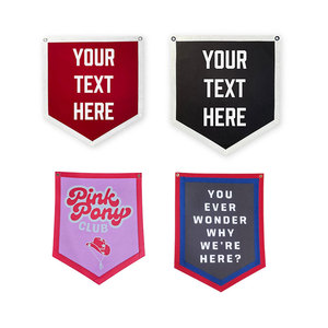 Chất lượng cao treo quảng cáo khuyến mại đầy đủ màu sắc tùy chỉnh trường Cao Đẳng tam giác cảm thấy cờ hiệu cờ - Product Image 3