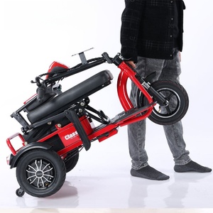 <span class=keywords><strong>Tricycle</strong></span> électrique pliable pour seniors Elite 400W 48V 20km/h avec siège double extensible, frein à main et à pied, acier haute résistance - Product Image 4