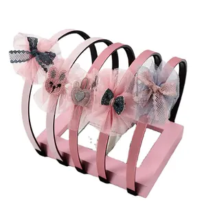 Wholesale children cute Little rabbit cat ear flower princess headdress baby girls bow headband