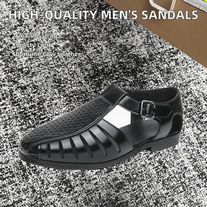Sandalias de Cuero Vacuno de Moda Romana de Verano para Hombre, Nuevos Modelos con Tiras Cruzadas Estilo Pescador, Ligeras con Amortiguación, Tallas EU y US - Product Image 2