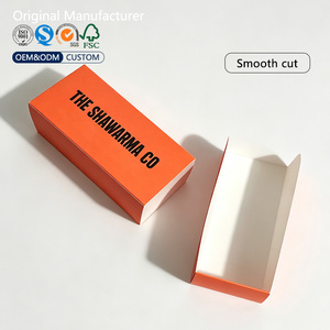Boîte pliable personnalisée en carton biodégradable et imperméable pour hot-dogs, corn-dogs et sandwichs à emporter avec couvercle - Product Image 4