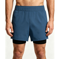 Shorts de sport respirants et anti-frottement pour hommes, séchage rapide, doublés 2-en-1, pour la course, le fitness et l'entraînement estival