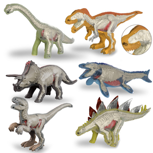 Pterosaures, Tricératops, Brachiosaures, <span class=keywords><strong>Mosasaures</strong></span>, Velociraptors : Ensemble de jouets de puzzle 3D à assembler soi-même, squelettes de dinosaures - Product Image 3