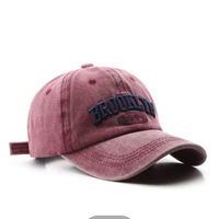 Gorra de Béisbol de 6 Paneles, Estilo Vintage, 100% Algodón Lavado, Unisex, Estilo Instagram, Versátil, Transpirable, para Primavera/Verano