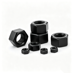 Écrous hexagonaux en oxyde noir de haute résistance, produits en grande quantité, fixations pour meubles, exportation - Product Image 1