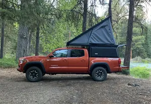 2024 4wd รถบรรทุกออฟโร้ดรถกระบะ Camper เต็นท์บนหลังคาอลูมิเนียมรถ UTE Canopy พร้อมกล่องเครื่องมือ