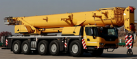 Grue tout-terrain XCA120G7-1H de 120 tonnes, portée 30 m, flèche 60 m, la mieux notée pour l'installation et l'entretien de turbines éoliennes