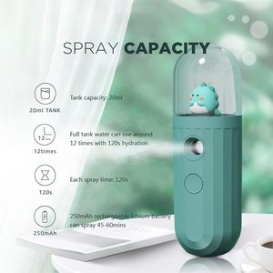 Nano vaporisateur facial 20 ml, mini humidificateur facial, vaporisateur facial portable, batterie rechargeable par USB, appareil de soin de la peau pratique pour la maison - Product Image 5