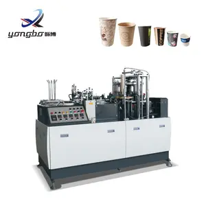 China Fabrikanten Volautomatische Wegwerp Papier Drinkbeker Vormen Machine Goedkope 4kw Papieren Koffiekopje Maken Machine