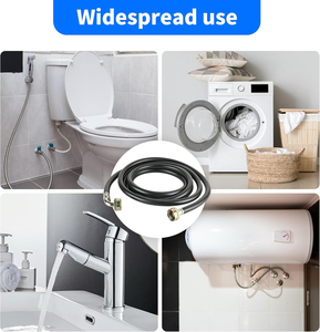 Juego de Mangueras de PVC y Goma Universales para Lavadora, Suministro de Fábrica, Tubo de Entrada de Agua con Conector de Aluminio - Product Image 4