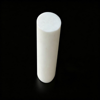 Barre en PTFE blanc en gros en stock, bonne auto-lubrification et faible coefficient de friction
