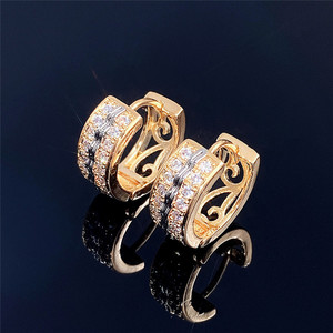 Two Tone Unisex Ear <b>Cuff</b> Sparkling Stone Street Style Fashion Ear Jewelry - Product Image 2