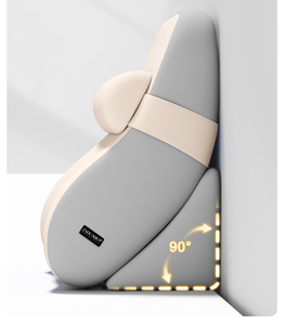 Jiyimei Multifunctional Memory Foam Headrest Pillow <strong>for</strong> <strong>Bed</strong> Reading Neck Waist Support Semi-Reclining Multi-Purpose <strong>Backrest</strong> - Product Image 1