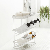 Support de rangement pour comptoir en métal chromé à 3 niveaux Support d'étagère pour panier à épices de cuisine