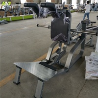Machine de musculation sexy Entraîneur de football Dezhou Machine chargée à plaques Équipement de gymnastique Machine à squat Exercice des jambes F65 Hack Squat