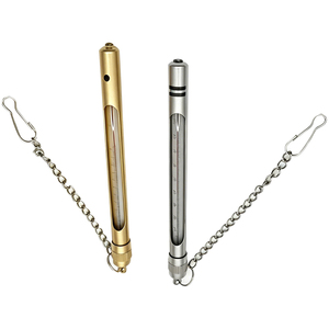 Thermomètre portable en acier inoxydable avec boîtier métallique, thermomètre à <span class=keywords><strong>mercure</strong></span> externe pour mesurer les températures de divers liquides - Product Image 1