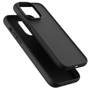 Pour iPhone 15 pro max étui sur mesure avec bord mat antidérapant PC + TPU Hybrid 2-en-1 rainure incrustation étui vierge pour iPhone15