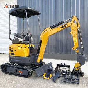 Mini excavadora con descuento a precio de fábrica, alta potencia de excavación de 1,7 toneladas con nueva excavadora sobre orugas, Mini embolsadora compacta, garantía de 2 años - Product Image 1