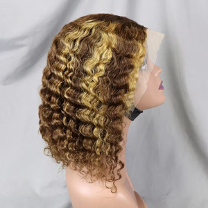 Cheveux Brésiliens Vierge 100% en Gros d'Usine, <span class=keywords><strong>Bob</strong></span> Bouclé pour Perruque, Densité 200%, Qualité Premium pour Lace - Product Image 2