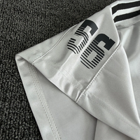 T-shirt en jersey brillant de luxe pour homme avec logo imprimé personnalisé, qualité supérieure, streetwear, col en V surdimensionné, maillot de football
