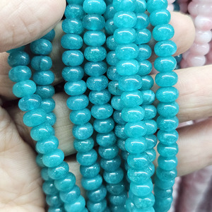 MJ3197 6x4mm <span class=keywords><strong>Piedra</strong></span> <span class=keywords><strong>semipreciosa</strong></span> natural Jade Rondelle Beads, Gema Jade jaspe Amazonita Abacus Roundel Beads - Product Image 6