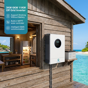 Système solaire haute efficacité 3KW 3000W hors réseau pour usage domestique, tension de sortie 220/230/240VAC, 3kw, batterie au lithium, fonction de relancement automatique - Product Image 1