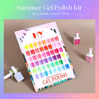 Kit de vernis gel pour l'été, 15 ml, 48 couleurs, à retirer par trempage, UV LED, DIY, effet œil de chat, végan, non toxique