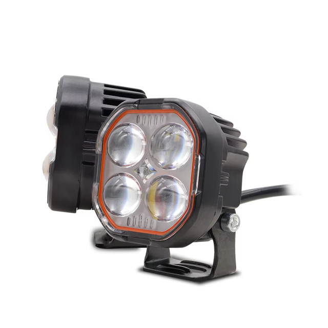 40W 3 Inch Mini Driving Light 5D LED Work Light 12V 24V White Yellow Dual Color Waterproof Motorcycle Fog Lamp Spotlight