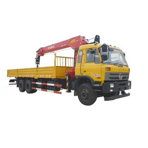 Dongfeng 6x4 cargo truck with crane 16 ton truck mounted crane