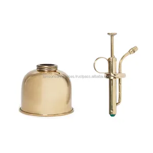200ml Vintage Style Brass Water Spray Bottle / Decorative Plant Mister with Top Pump Brass