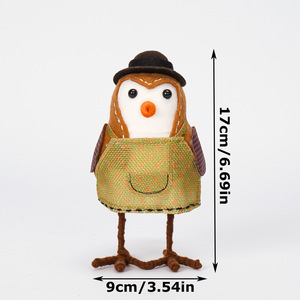 Décoration de la récolte de Thanksgiving : Oiseau Hyde Eek en peluche personnalisé - Product Image 6