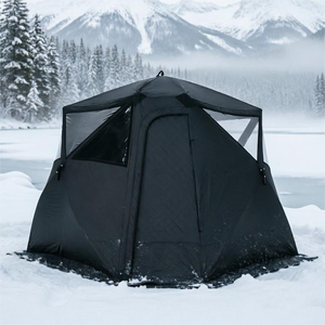 Tente de sauna portable OEM pour 6 à 8 personnes <span class=keywords><strong>avec</strong></span> poêle, en Oxford 300D/420D/600D, isolée à 3 couches, pour l'hiver, en plein air, au feu de bois, sauna sec - Product Image 1