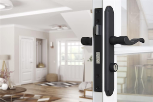 Cerradura de Palanca con Pestillo y Cerrojo para Puertas Corredizas y de Emergencia, Manija para Puerta de Emergencia, Negro Mate - Product Image 5