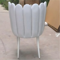 Chaise de salle à manger moderne de luxe en gros avec dossier, pieds métalliques détachables, revêtement en cuir PU de qualité supérieure, usage hôtelier, multi-usages