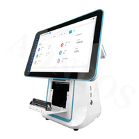 Aonpos Terminal de commande de restaurant sans fil Windows 15 pouces Caisse enregistreuse Tablette tout-en-un Terminal de position