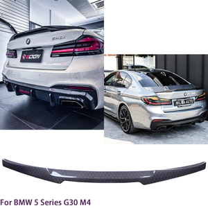 สปอยเลอร์หลังคาร์บอนไฟเบอร์ลายรังผึ้งสไตล์ M4 สำหรับรถยนต์ BMW ซีรีส์ 5 รุ่น G30 G38 และ M5 F90 ปี 2016-2023 - Product Image 2