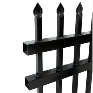Panneaux de clôture en acier galvanisé de 6 pieds x 8 pieds <span class=keywords><strong>Piquet</strong></span> <span class=keywords><strong>m</strong></span>étallique extérieur noir pour maisons Treillis et portes durables - Product Image 2