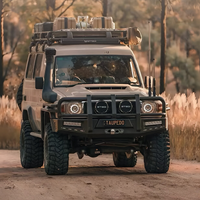 Réservoir de carburant auxiliaire en alliage Al-Mg de grande capacité 155L pour Land Cruiser 78 LC78 4x4 2.8T 4.0L Longue portée Tout-terrain