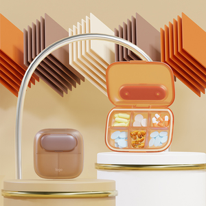 נייד 7 ימים מגנטי פלסטיק נסיעות רפואה תיבת רפואה מגנטי מיכל גלולה בשבוע מתכנן אחסון תיבות - Product Image 2