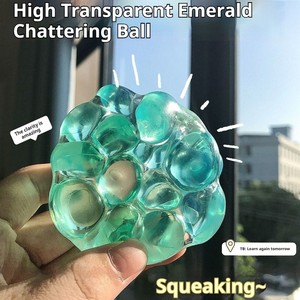 Boule anti-stress en pierres précieuses, perles sept couleurs faites à la main, divertissement par le pétrissage, outil <span class=keywords><strong>de</strong></span> relaxation, esthétique soignée - Product Image 2