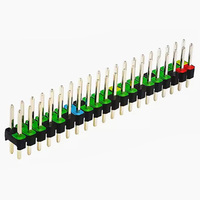 #66022 2x20-Pin Macho GPIO Header para Raspberry Pi Zero Conector recto de doble fila para kits de módulos de sensor Modelo