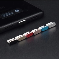 Puerto de datos tipo C Enchufe antipolvo USB Puerto de carga para teléfono móvil Agujero de alimentación Enchufe antipolvo de metal