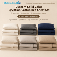 Tapis de lit en coton égyptien de luxe, tissage satiné lisse, 300 fils, certifié ISO9001, audité BSCI, Cloudland
